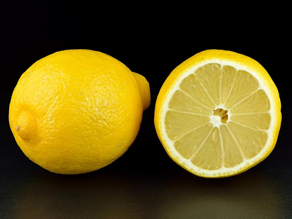 Fresh lemons representing lemon pouch flavor