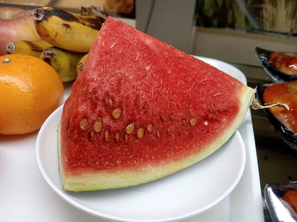 Fresh watermelon representing watermelon pouch flavor